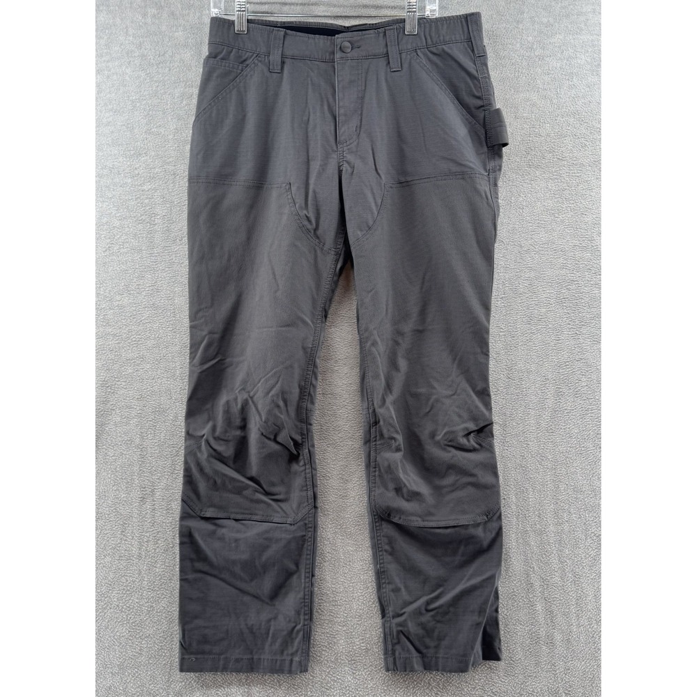 Carhartt Women's Gray Carpenter Pants Size 12 Rugged Flex Loose Fit